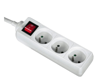 Hama Listwa zasilająca Standard 3 gn, 1,5 m biała - 1416382 - zdjęcie 2